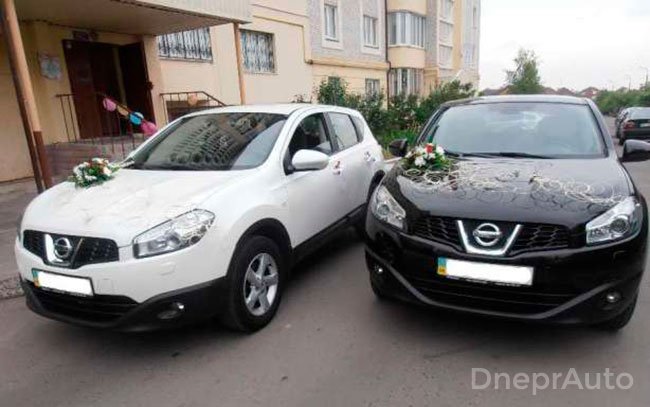 Аренда Nissan Qashqai на свадьбу Днепр