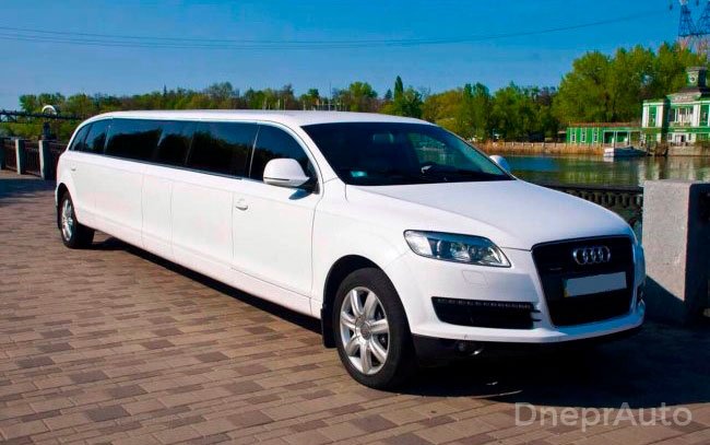 Аренда Лимузин Audi Q7 на свадьбу Днепр