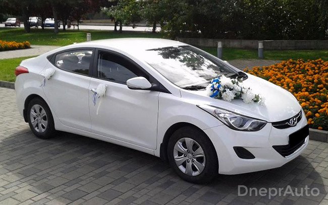 Аренда Hyundai Elantra на свадьбу Днепр